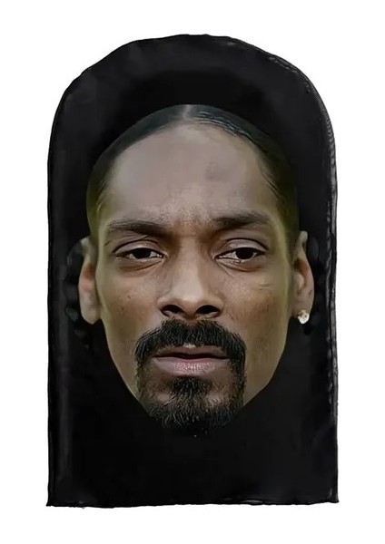 3D Komik Elyaf File Çorap Maske Ünlü Serisi Parti Simülasyon Tam Yüz Maskesi Snoop Dogg