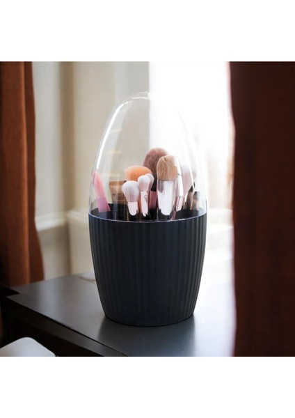 7 Bölmeli Çok Amaçlı Fanus Kapaklı Organizer, Makyaj ve Banyo Düzeni Için Ideal