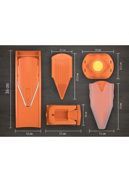 Borner V1 Mutfak Rendesi Turuncu Renk.pro Set