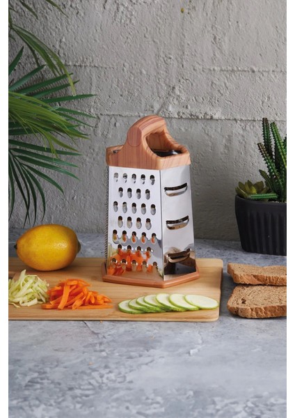 Grattugıa Wood 4 Bıçaklı Metal Rende Ahşap Plastik Model 14529 FMA397454