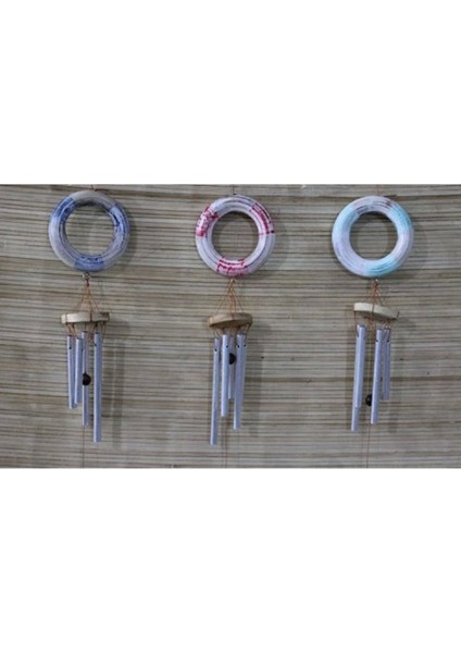 Çok Renkli Üstü Ahşap ve Metal Çan Model 2, Şık ve Dayanıklı Tasarım