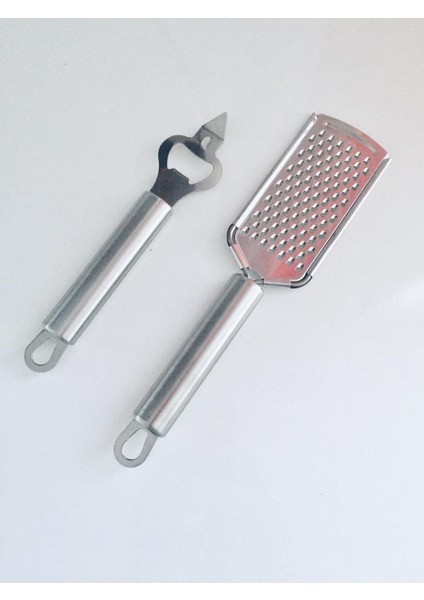 Inox Ikili Set / Açacak ve Saplı Rende