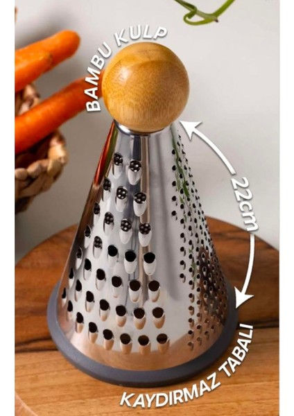 Neriva Bambu Saplı Paslanmaz 3 Fonksiyonlu Çelik Rende 25 Santim fiyatları