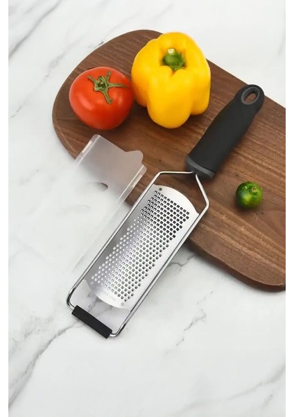 Çelik Çok Amaçlı Rende – Peynir, Limon, Sarımsak ve Sebzeler Için Pratik El Rendesi