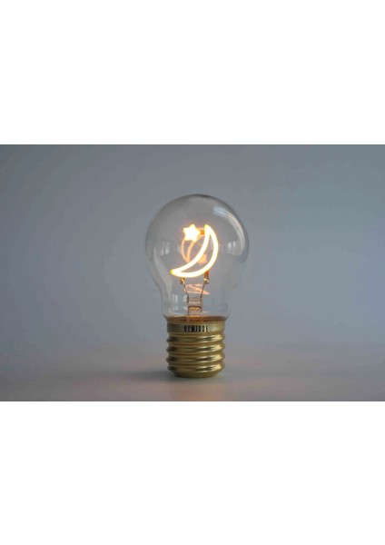 Ay Yıldız Figürlü USB Type-C LED Masaüstü Gece Lambası, Sıcak Işık