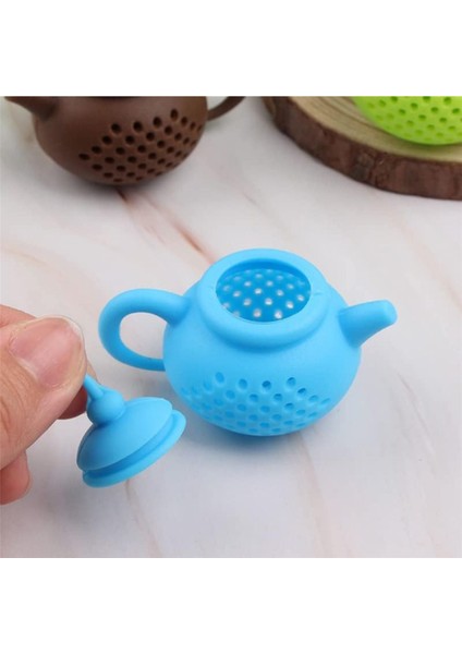 Çaydanlık Tasarımlı Çay Demleme Süzgeci Yanmaz, Erimez Süzgeç