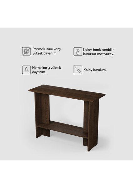 Valta Dresuar | 110 cm - Raflı Ceviz Renkli