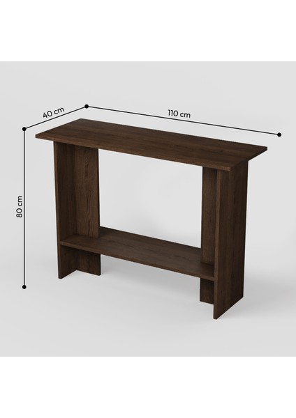 Valta Dresuar | 110 cm - Raflı Ceviz Renkli