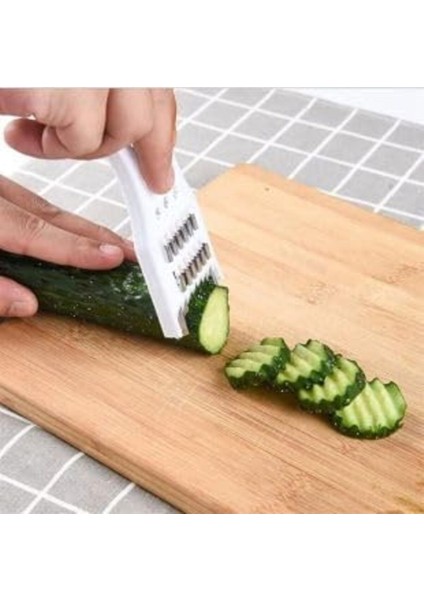 Fonksiyonlu Rende Patates,turp,salatalık Manuel Soyucu Meyve Sebze Doğrayıcı (Rastgele Renk) Nk