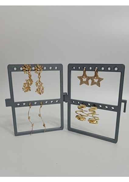 Gri Çoklu Küpe Organizer Standı, Düzen ve Şıklık Için Ideal Seçenektir. fiyatları