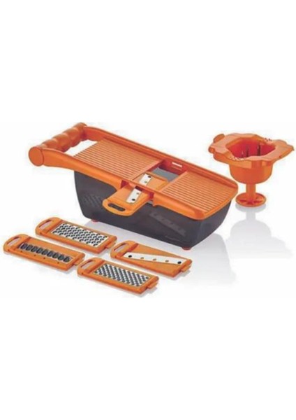 Beckermann Çok Amaçlı Şarjörlü Rende - 5 Parça Sürgülü Rende Turuncu fiyatları