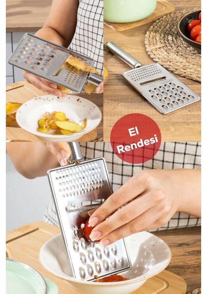 Inox Paslanmaz Çelik El Rendesi Dilimleyici - Küçük Büyük Rende Dilimleme fiyatları