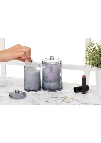 Çok Amaçlı Akrilik Makyaj Pamuğu Saklama Kutusu, Temiz ve Şık Organizer modelleri