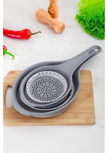 2 Adet Akordiyon Saplı Süzgeç- Katlanabilir Süzgeç fırsatları