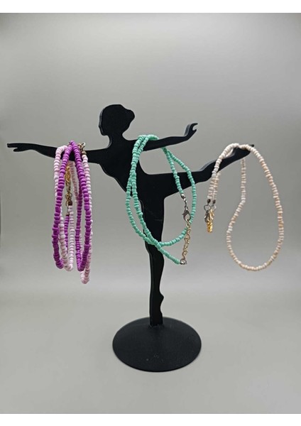 Şık Siyah Balerin Takı Düzeni, Zarif ve Kullanışlı Tasarım fiyatları