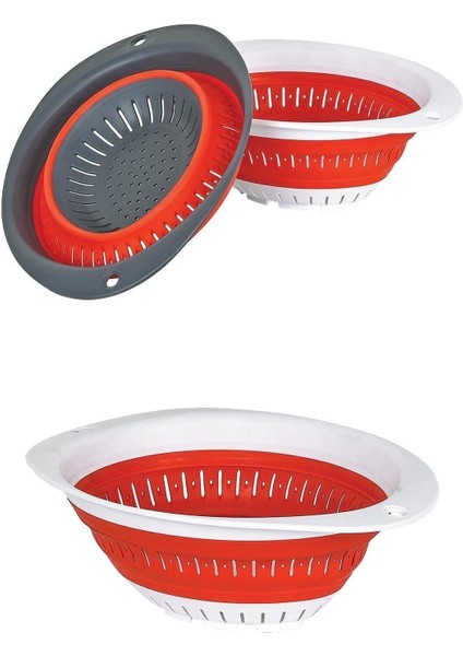 Pratik Yer Kaplamayan Katlanalabilir Yuvarlak Akordiyon Süzgeç ( E-60 ) fiyatları