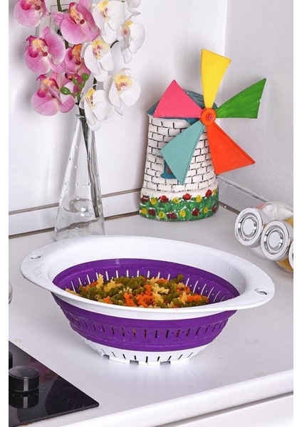 Pratik Yer Kaplamayan Katlanalabilir Yuvarlak Akordiyon Süzgeç ( E-60 ) modelleri