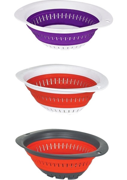 Pratik Yer Kaplamayan Katlanalabilir Yuvarlak Akordiyon Süzgeç ( E-60 ) fırsatları