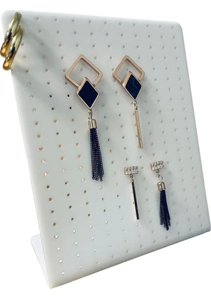 Beyaz 18CM x 13CM Takı ve Küpe Düzenleyici Stand fiyatları