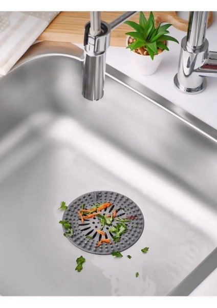 Süzgeçli Silikon Lavabo ve Küvet Tıkacı Yuvarlak Lavabo Tıkacı Süzgeç Banyo Süzgeç- Ecolux fiyatları