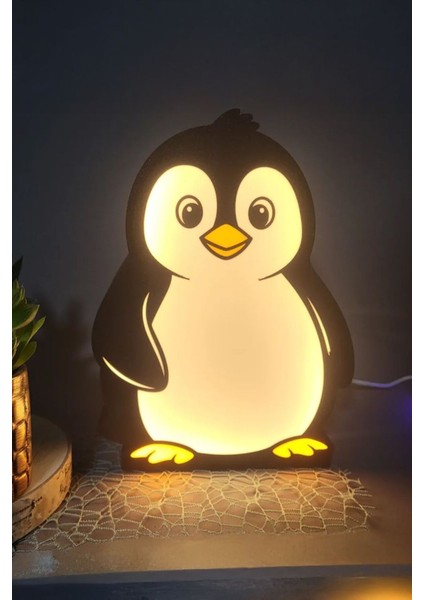 Renkli Penguen Tasarımlı Yumuşak Gece Lambası, Rahat ve Sevimli Işık Kaynağı fiyatları