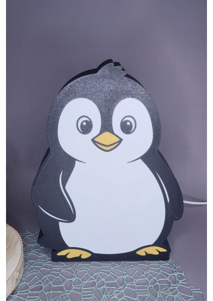 Renkli Penguen Tasarımlı Yumuşak Gece Lambası, Rahat ve Sevimli Işık Kaynağı fırsatları
