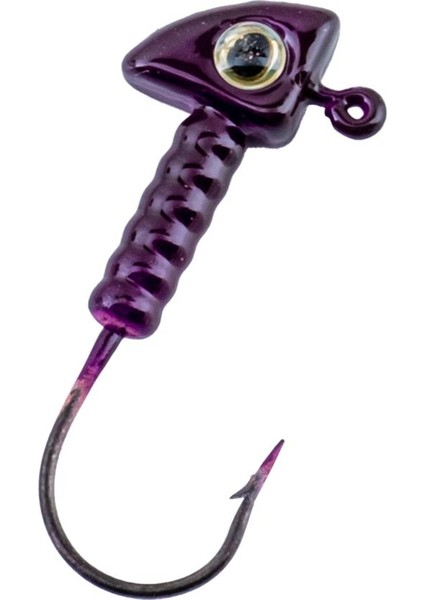 Jighead - Zoka - Kurşunlu Olta Iğnesi - (Xh-A 06) - Mor - 8 Gr - 10 Adet modelleri