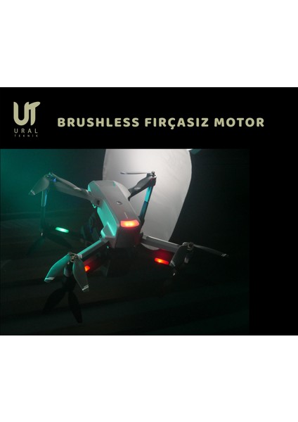 W9MAX Katlanabilir Gps Anlık Fpv Ekranlı Kumandalı Fırçasız Motor 2 Axis Gimbal Hd Kameralı Drone
