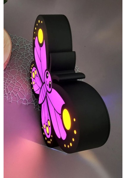 Renkli Kelebek Tasarımlı Sehpa Lambası, Odanıza Şıklık Katacak Güzel Bir Seçim modelleri