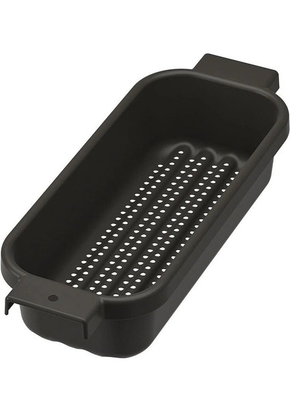 Kulplu Eviye Süzgeci Genişlik 48 cm Ikea Plastik Geniş Süzgeç Sebze Meyve Yıkama Süzgeci Siyah fırsatları