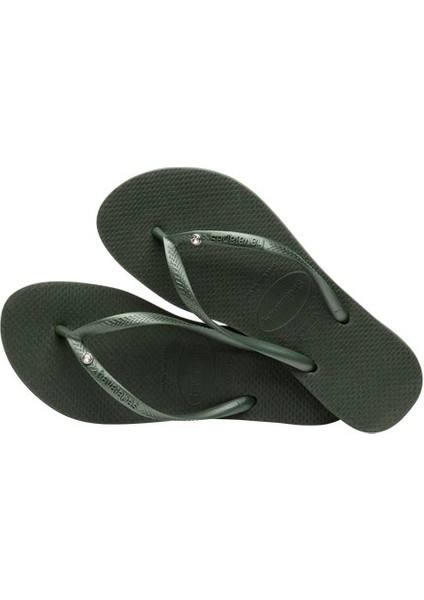 Terlik Slim Crystal Sw Iı Olive Green modelleri