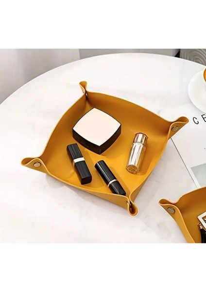 Kişisel Düzenleyici Kutu, Takı, Kozmetik ve Anahtar Saklama Tepsisi, Şık ve Kullanışlı