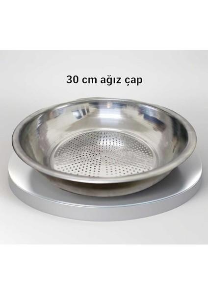 Krom Çelik Derin Süzek 30 cm