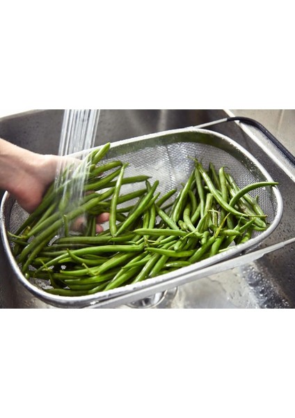 Kaliteli Ayarlanabilir Kulplu Süzgeç Ikea Paslanmaz Çelik Mutfak Süzgeci