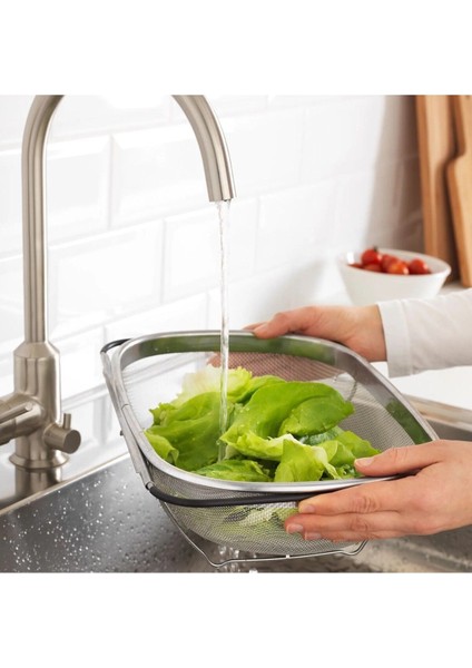 Kaliteli Ayarlanabilir Kulplu Süzgeç Ikea Paslanmaz Çelik Mutfak Süzgeci modelleri