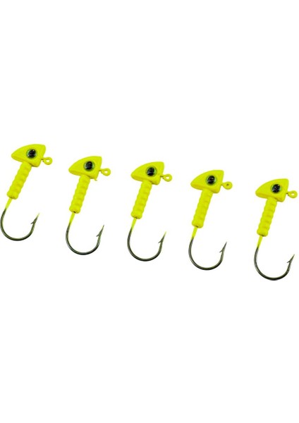 Jighead - Zoka - Kurşunlu Olta Iğnesi - (Xh-A 06) - Açık Yeşil - 8 Gr - 5 Adet