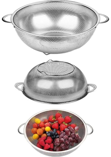 23 cm Metal Süzgeç, Yemek Süzgeci, Makarna Süzgeci, Metal Delikli Süzgeç fiyatları
