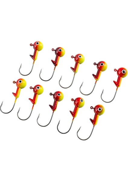 Jighead - Zoka - Kurşunlu Olta Iğnesi - (Xh-A 02) - Sarı Kır. - 21 Gr - 10 Adet
