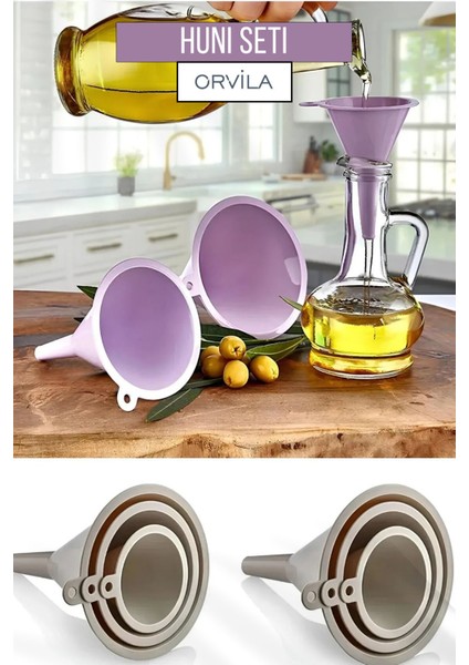 3 Boy Huni Set - Pratik Sıvı Aktarma Aparatı - Plastik