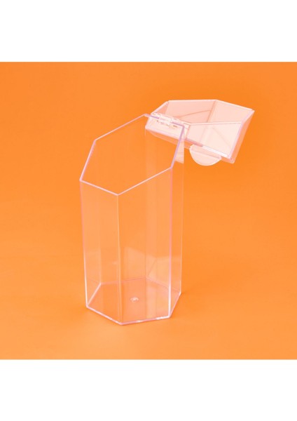 Şeffaf Kapaklı Fırça Organizeri, Renkli, 12X10X24 cm