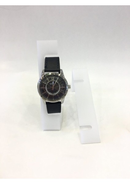 Ince 13 cm Buzlu Beyaz Saat Stantları, 5 Adet Set