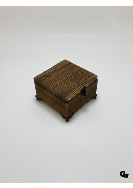 Doğal Ahşap Yakma Takı Kutusu Ahşap Saklama Kutusu(Beyaz ÇAM)(BOY:12CM EN:12CM Yük:8cm) fiyatları