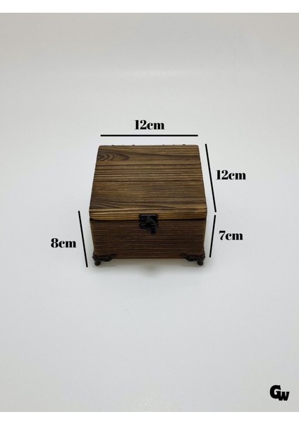 Doğal Ahşap Yakma Takı Kutusu Ahşap Saklama Kutusu(Beyaz ÇAM)(BOY:12CM EN:12CM Yük:8cm) indirimleri