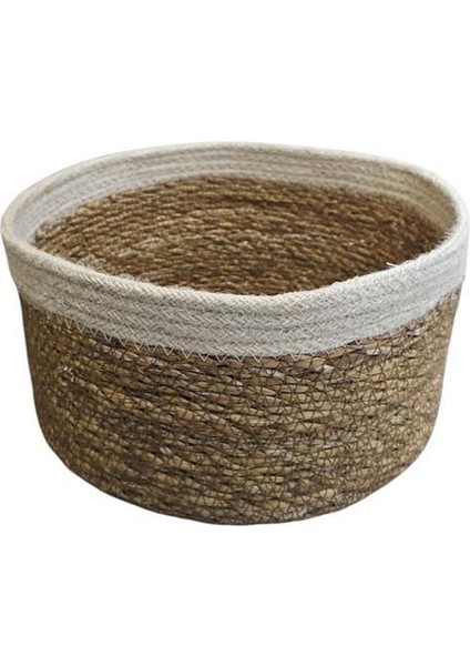 Bej Doğal Yuvarlak Organize Sepet L Boy PNL-PH35L modelleri