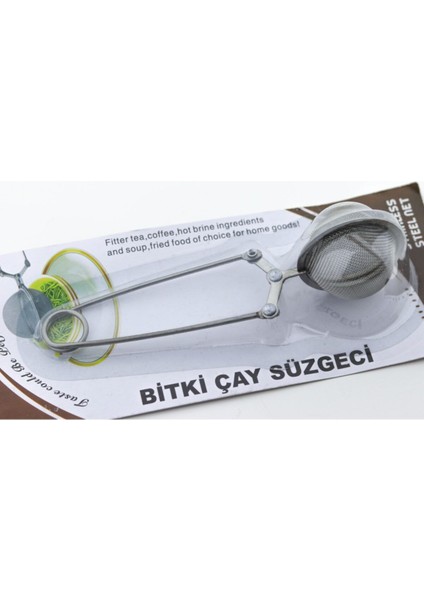 Paslanmaz Bitki Çayı Demleme Süzgeci