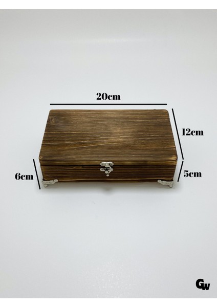 Doğal Ahşap Yakma Takı Kutusu Ahşap Saklama Kutusu(Beyaz ÇAM)(BOY:20CM EN:12CM Yük:6cm) indirimleri