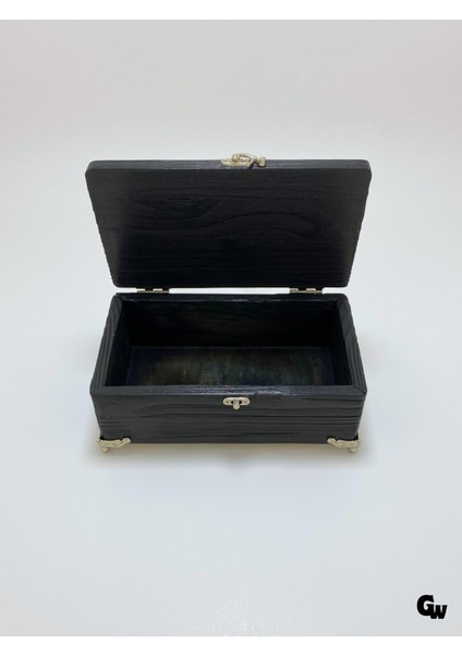 Doğal Ahşap Hareli Takı Kutusu Ahşap Saklama Kutusu(Beyaz ÇAM)(ANTRASİT)(BOY:20CM EN:12CM Yük:8cm) modelleri