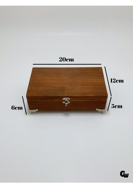 Doğal Ahşap Takı Kutusu Ahşap Saklama Kutusu(Beyaz ÇAM)(CEVİZ)(BOY:20CM EN:12CM Yük:6cm) indirimleri