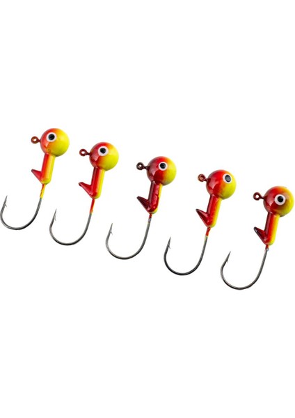 Jighead - Zoka - Kurşunlu Olta Iğnesi - (Xh-A 02) - Sarı Kır. - 21 Gr - 5 Adet