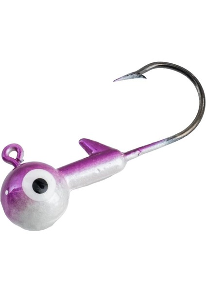 Jighead - Zoka - Kurşunlu Olta Iğnesi - (Xh-A 02) - Mor Beyaz - 6 Gr - 5 Adet modelleri
